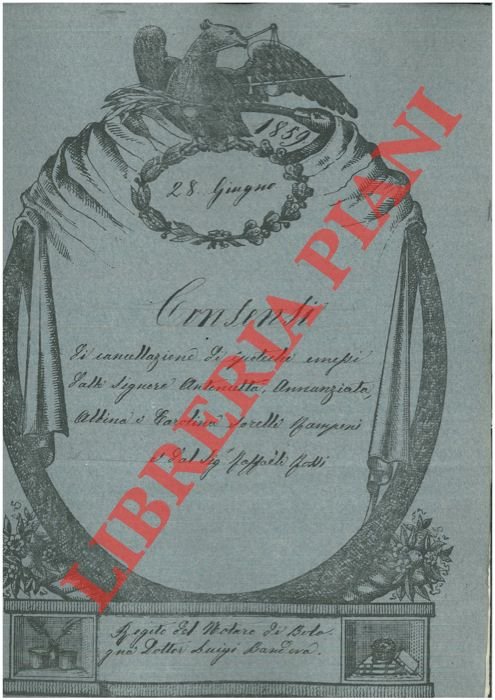 Consensi di cancellazione d'ipoteca.