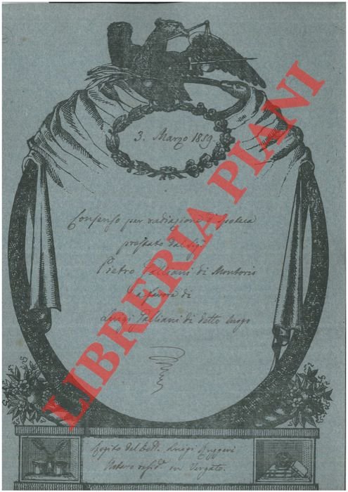 Consenso di radiazione d'ipoteca su fondi detti Rioveggio, Le Paine, …