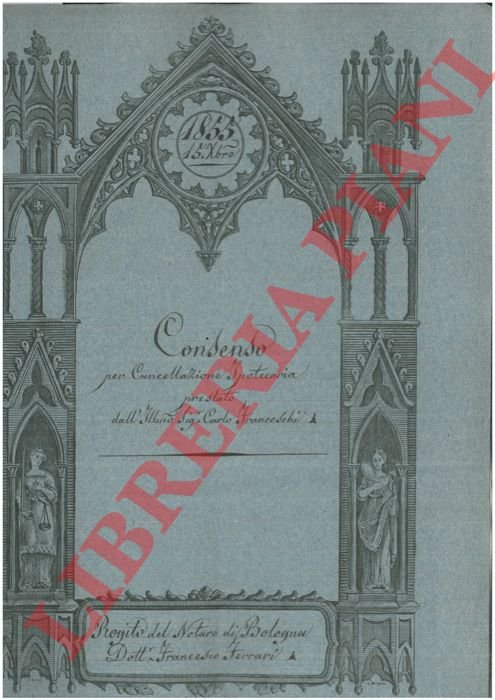 Consenso per cancellazione di Ipoteca.