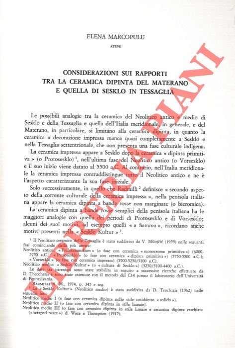 Considerazioni sui rapporti tra la ceramica dipinta del Materano e …