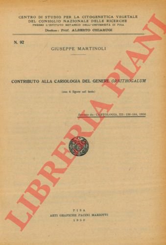 Contributo alla cariologia del genere Ornithogalum.