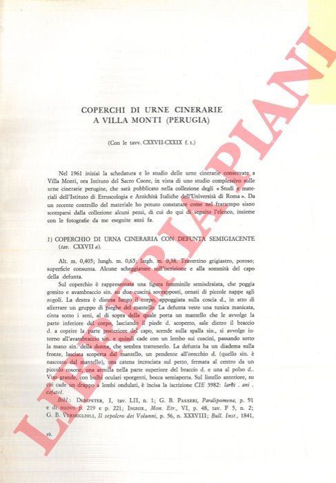 Coperchi di urne cinerarie a Villa Monti (Perugia) . | Immagine Gallery 3