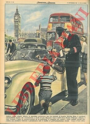 Corridore automobilista che recentemente vinse il Gran Premio d'Europa, multato …