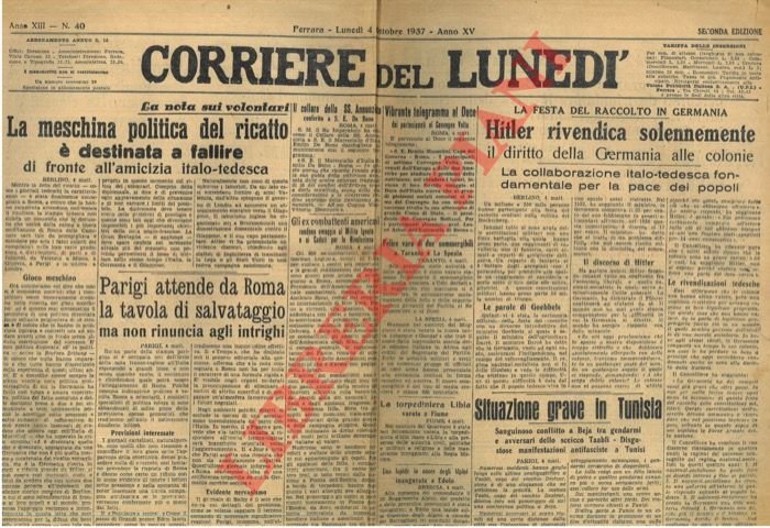 Corriere del Lunedì - Corriere Padano.