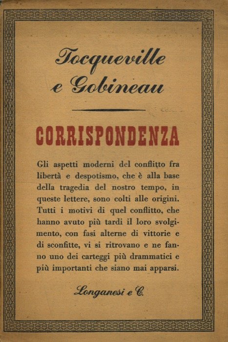 Corrispondenza fra Alexis de Tocqueville e Arthur de Gobineau ( … | Immagine Gallery 2