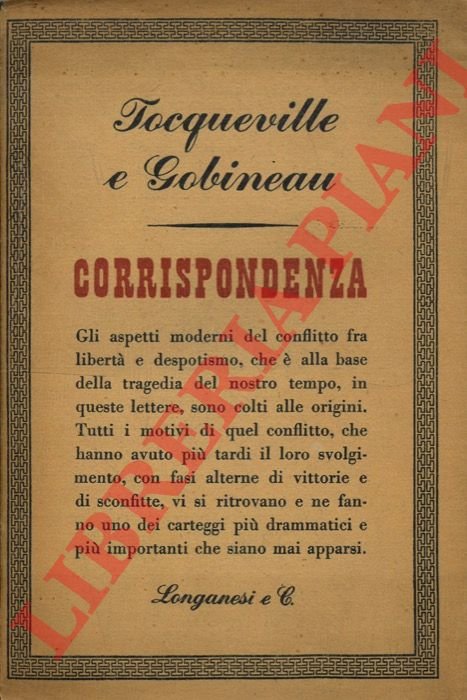 Corrispondenza fra Alexis de Tocqueville e Arthur de Gobineau ( … | Immagine Gallery 3