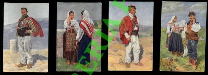 Costumi popolari dalmati.