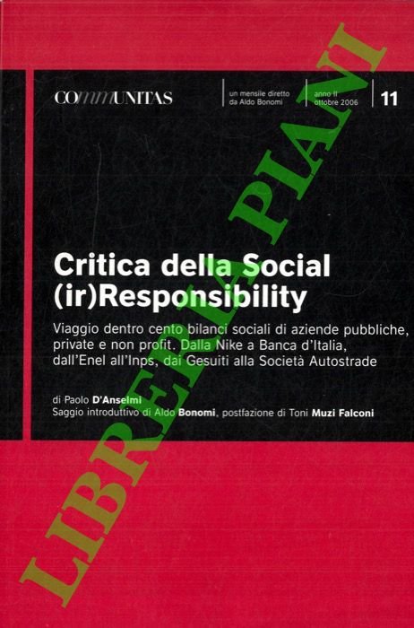 Critica della Social (ir)Responsibility. Viaggio dentro cento bilanci sociali di … | Immagine Gallery 2