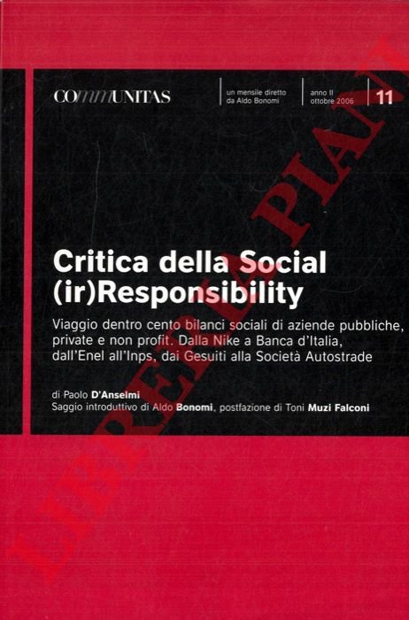 Critica della Social (ir)Responsibility. Viaggio dentro cento bilanci sociali di … | Immagine Gallery 3