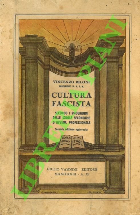 Cultura fascista secondo i programmi delle scuole secondarie d'avviamento professionale.
