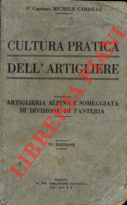 Cultura pratica dell'artigliere. Specialità Som. Montagna.