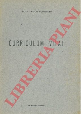 Curriculum vitae.