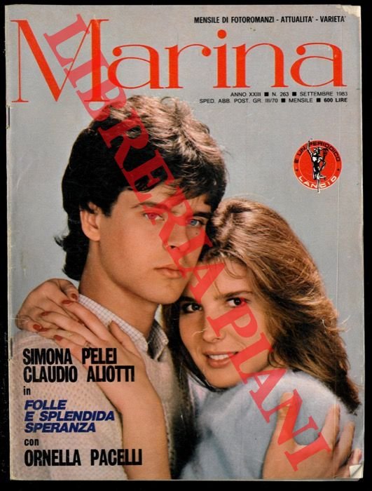 Darling (4), Natascia, Sonia, Silvia, Fascino, Marina (3).