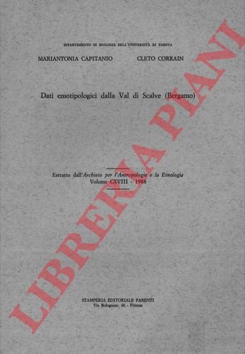 Dati emotipologici dalla Val di Scalvo (Bergamo) | Immagine Gallery 3