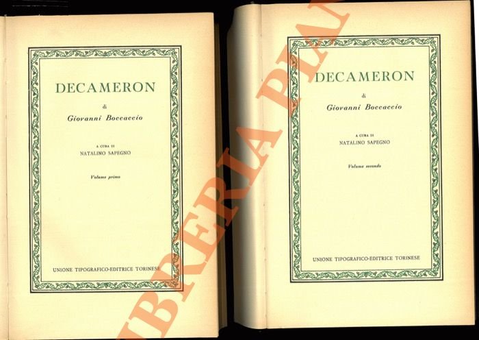 Decameron. A cura di Natalino Sapegno.