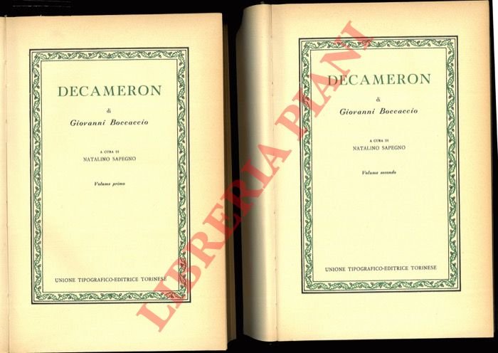 Decameron. A cura di Natalino Sapegno.