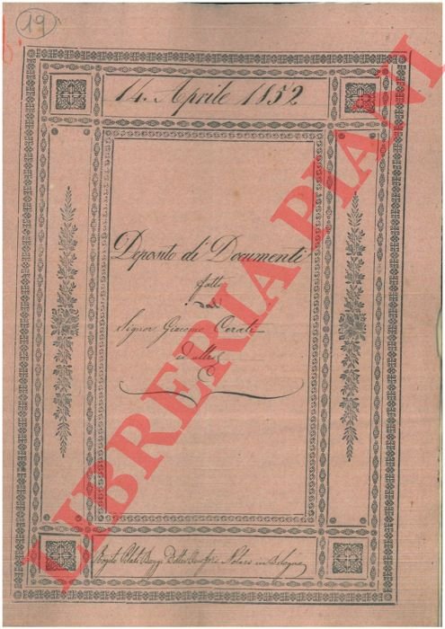 Deposito di documenti.