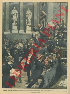 Deputati czechi al Parlamento austriaco ricorrono a trombe, tamburi, fischi, …