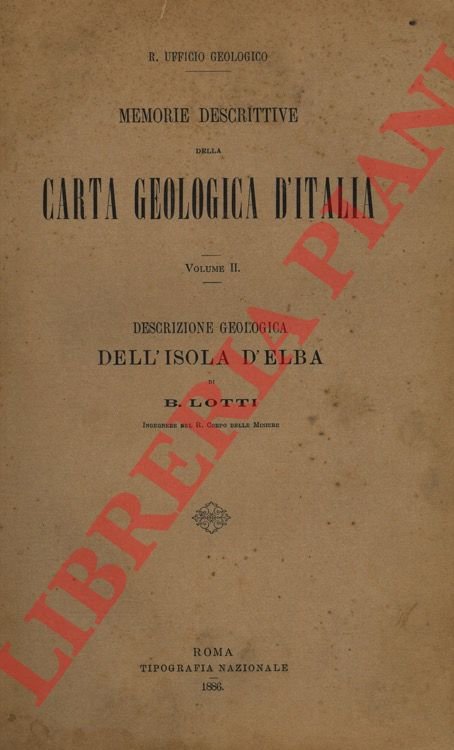 Descrizione geologica dell'Isola d'Elba.