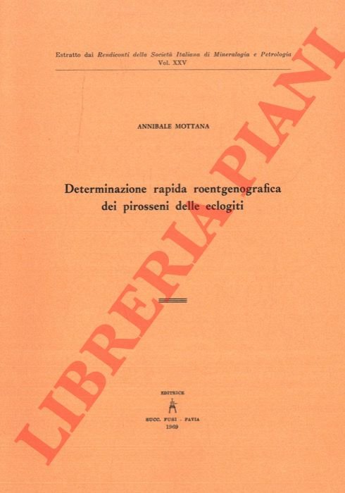 Determinazione rapida roentgenografica dei pirosseni delle eclogiti.