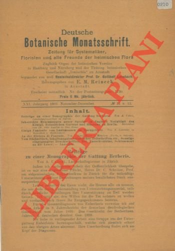 Deutsche Botanische Monatsschrift.