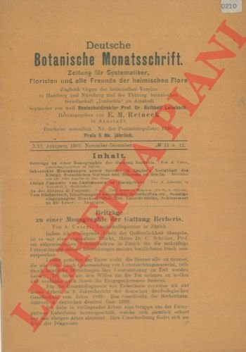 Deutsche Botanische Monatsschrift.