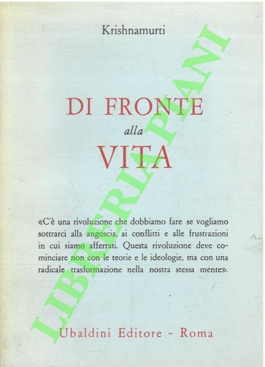 Di fronte alla vita.