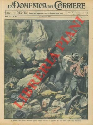 Diciotto operai italiani travolti da una frana nelle Alpi Marittime.