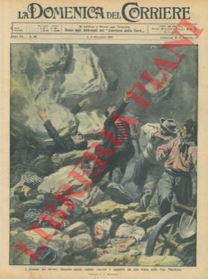 Diciotto operai italiani travolti da una frana nelle Alpi Marittime.