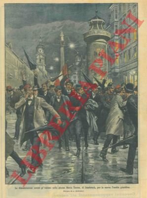 Dimostrazione contro gli italiani, a Innsbruck, per la nuova Facoltà …