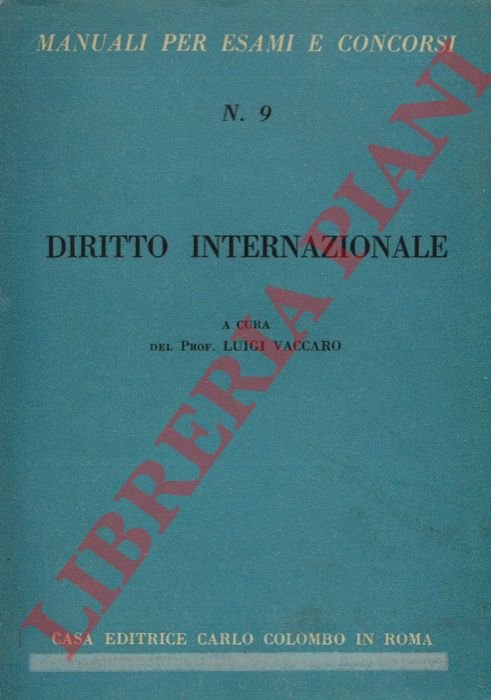 Diritto internazionale.