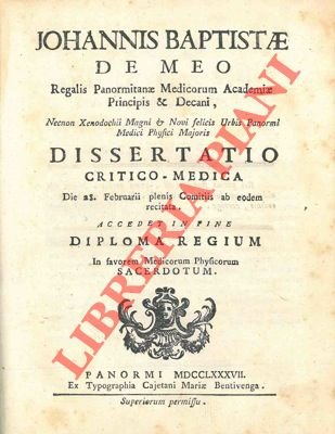Dissertatio critico-medica Die 28 Februarii plenis Comitiis ab eodem recitata. …