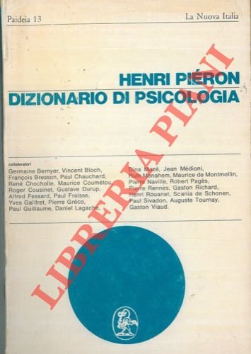 Dizionario di psicologia.