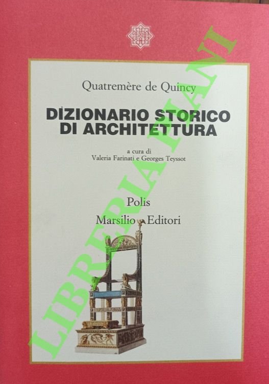 Dizionario storico di architettura. | Immagine principale