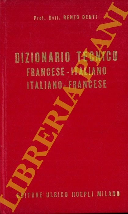 Dizionario tecnico francese-italiano - italiano-francese. | Immagine Gallery 2