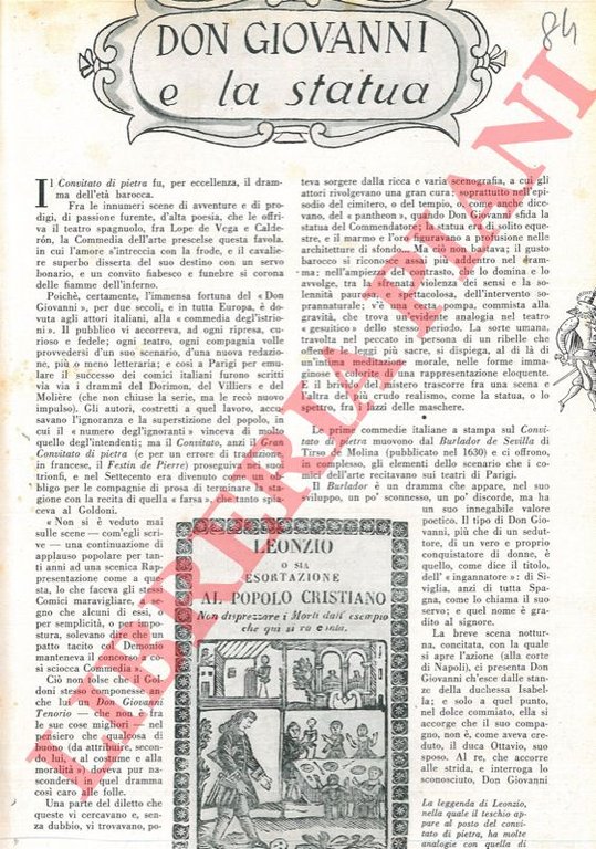 Don Giovanni e la statua.