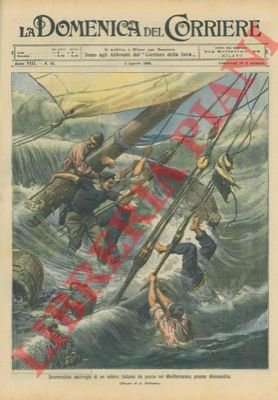 Drammatico naufragio di un veliero italiano da pesca, nel Mediterraneo, …