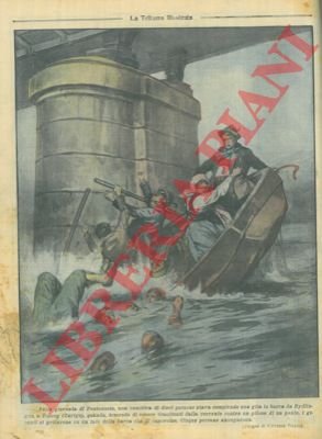 Due Cowboy mentre tentano di attraversare il Tamigi a cavallo …