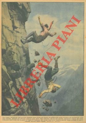 Due giovani alpinisti, scalando la parete orientale del Soprassasso cadono …
