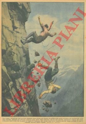 Due giovani alpinisti, scalando la parete orientale del Soprassasso cadono …