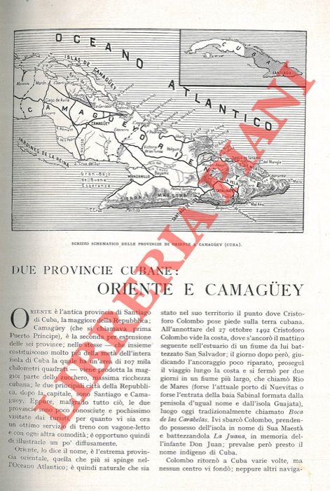 Due province cubane: Oriente e Camaguey.