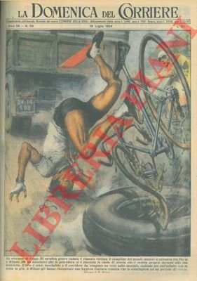 Durante un allenamento, Fausto Coppi cade a causa di una …