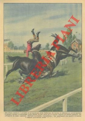 Durante un allenamento in un ippodromo, un fantino sul proprio …