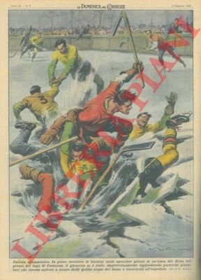 Durante un incontro di hockey sullo specchio gelato di un'ansa …