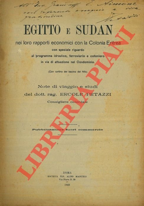 Egitto e Sudan nei loro rapporti economici con la Colonia …