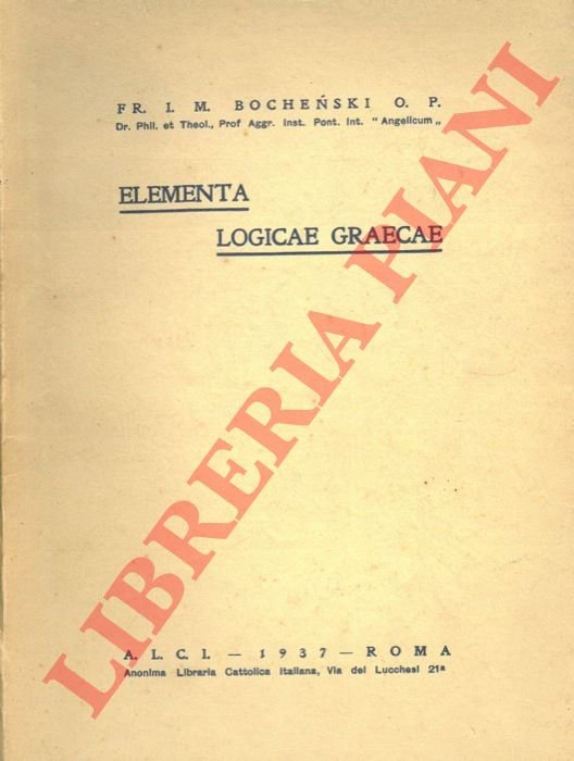 Elementa logicae graecae.
