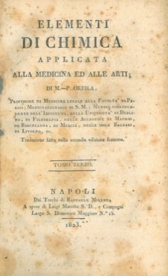 Elementi di chimica applicata alla medicina ed alle arti.