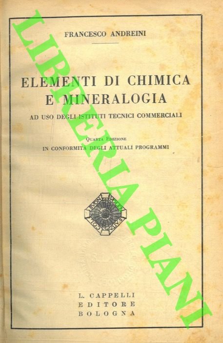 Elementi di chimica e mineralogia.