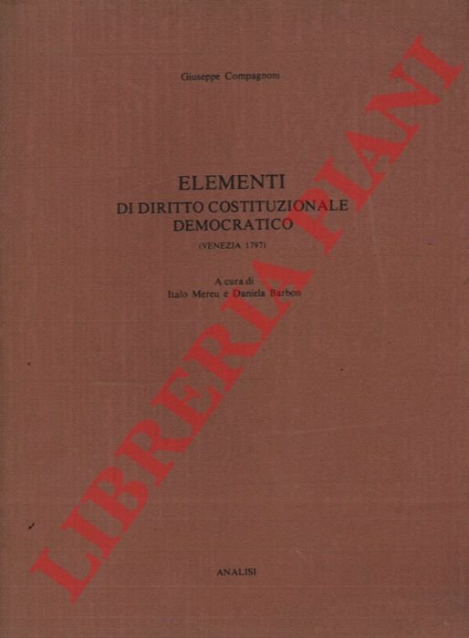 Elementi di diritto costituzionale democratico (Venezia 1797).