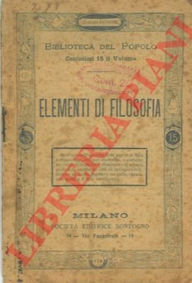 Elementi di filosofia.